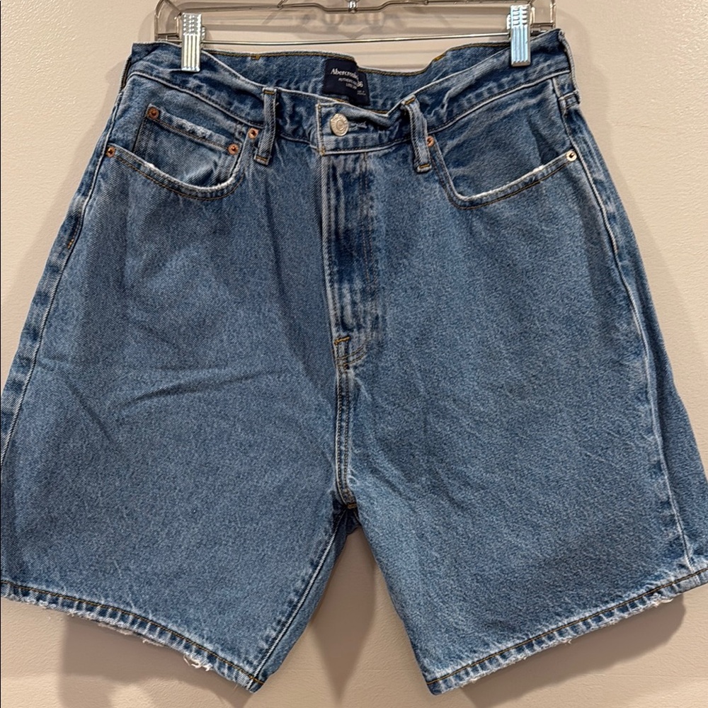Abercrombie & Fitch Blue Denim Men's Shorts